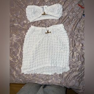 Matching white set.